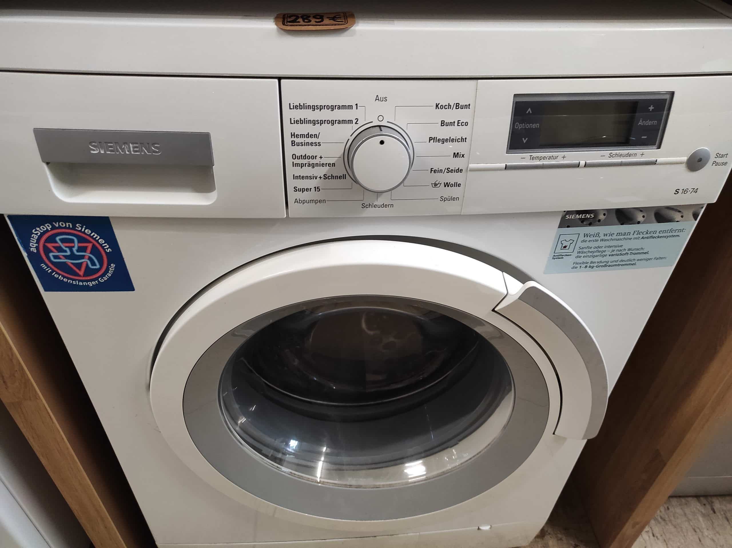 Siemens Waschmaschine S 16-74, 8 kg, Gebraucht, 1 Jahr Garantie - Görsel 2