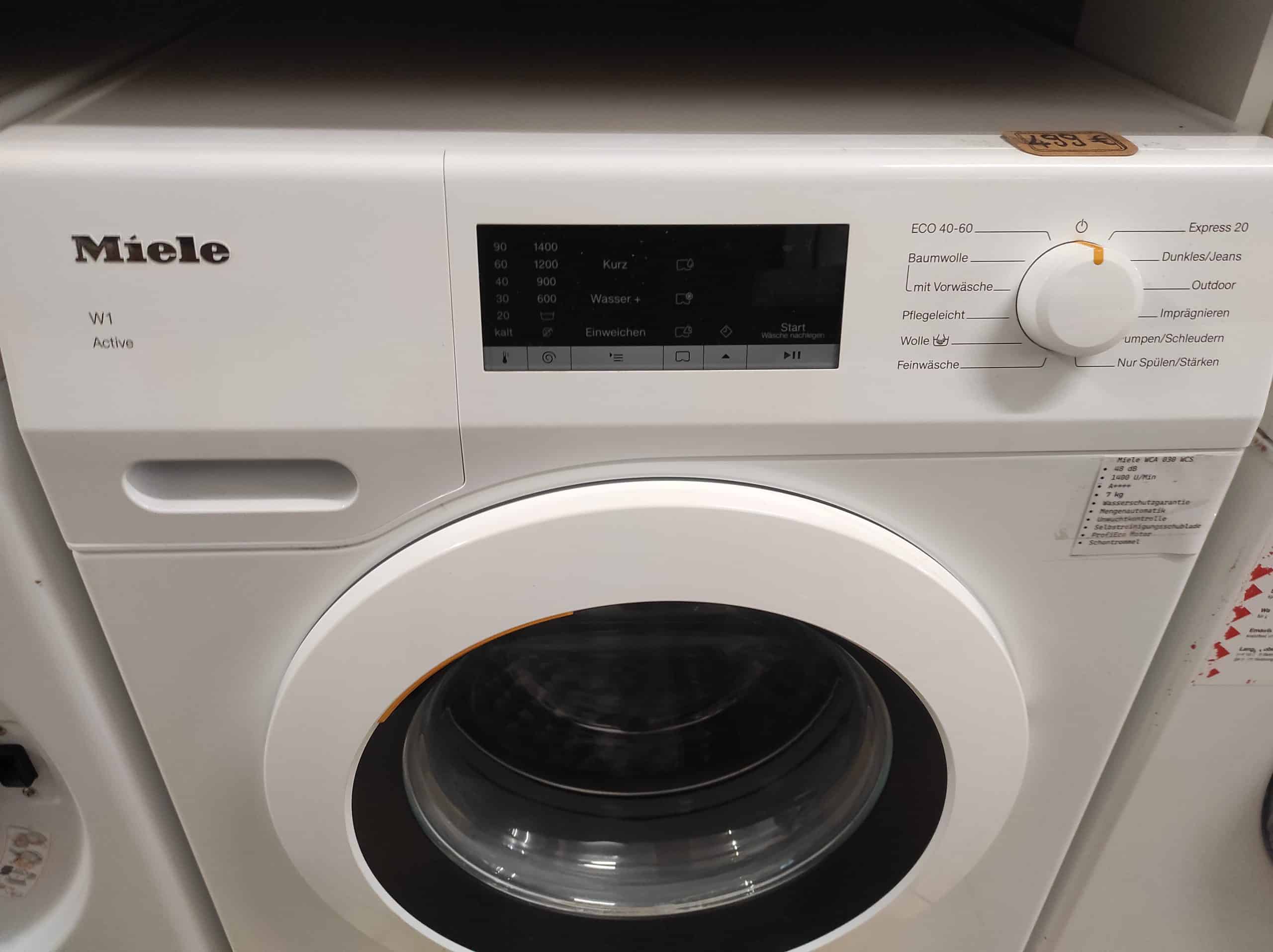 Miele Waschmaschine, 7 kg, A (A+++), Gebraucht, 1 Jahr Garantie - Görsel 2